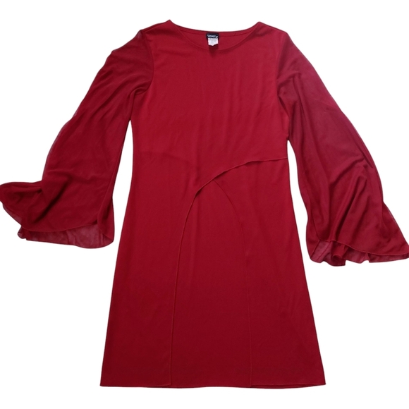 Y2k Vanity Split Font Sheer Long High Low Top Sz M - Picture 2 of 6